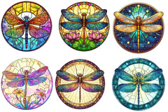 Dragonfly Stained Glass Clipart Bundle - CraftNest - Digital Crafting and Art