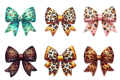 Leopard Glitter Bow Clipart Bundle 2 - CraftNest - Digital Crafting and Art