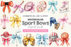 Sport Bows Clipart Bundle