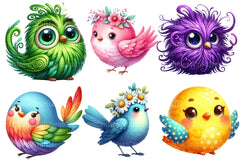 Whimsical Birds Clipart Bundle 2 - CraftNest - Digital Crafting and Art