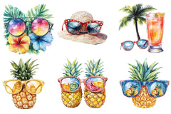 Summer Sun Glass Clipart Bundle - CraftNest - Digital Crafting and Art