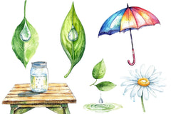Spring Water Droplets Clipart Bundle 2 - CraftNest - Digital Crafting and Art