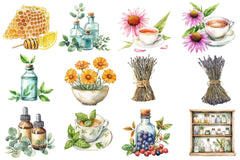 Natural Remedies Clipart Bundle 2 - CraftNest - Digital Crafting and Art