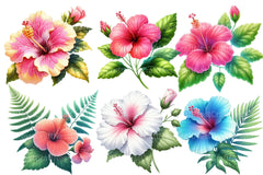 Hibiscus Flowers Clipart Bundle 2 - CraftNest - Digital Crafting and Art