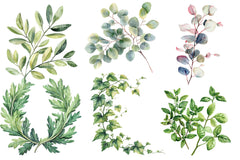 Green Summer Foliage Clipart Bundle - CraftNest - Digital Crafting and Art