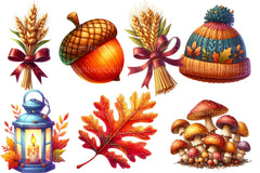 Autumn Clipart Bundle 4 - CraftNest - Digital Crafting and Art