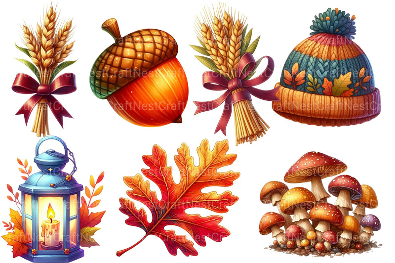 Autumn Clipart Bundle 4 - CraftNest - Digital Crafting and Art