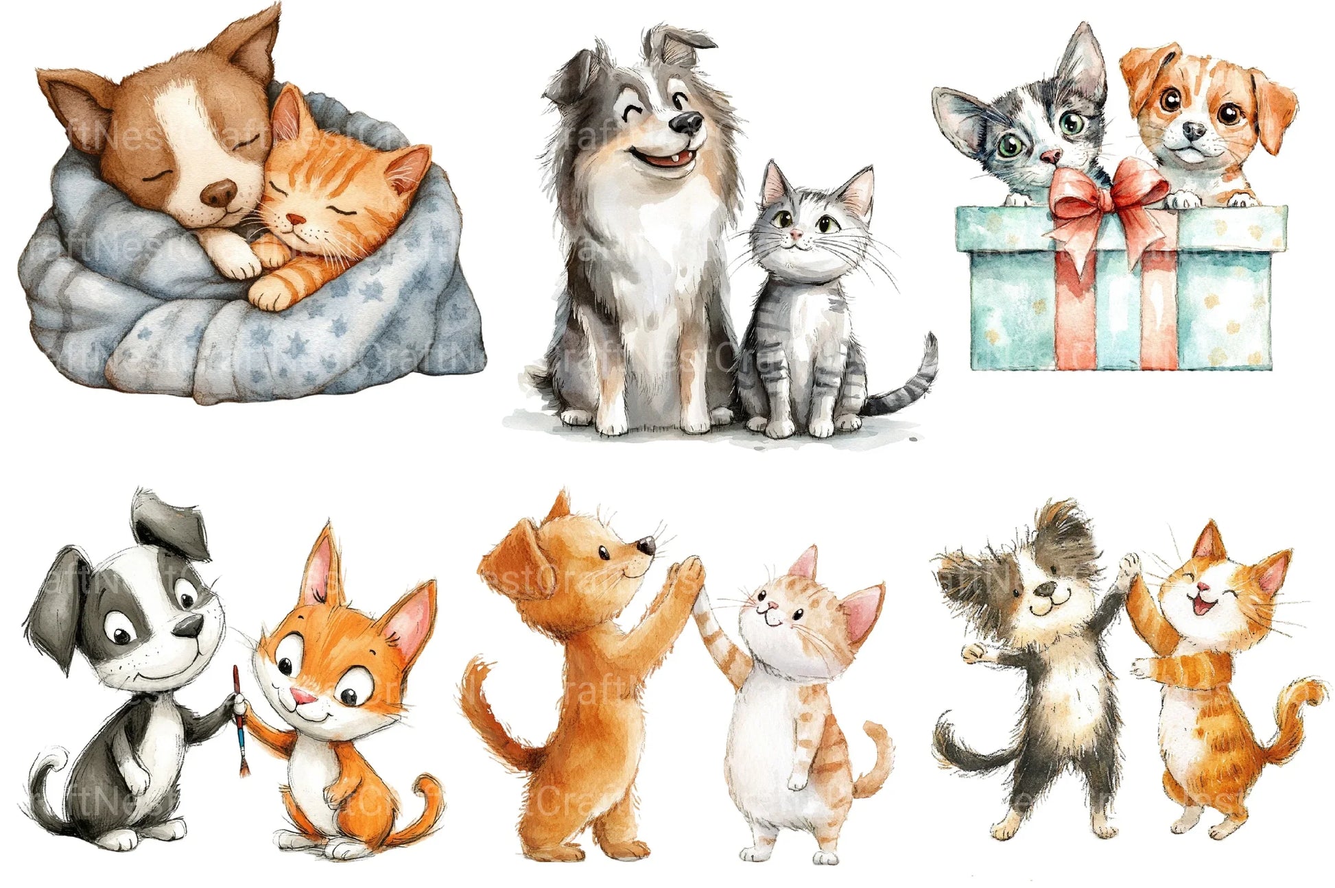 Friendship Clipart Bundle - CraftNest - Digital Crafting and Art