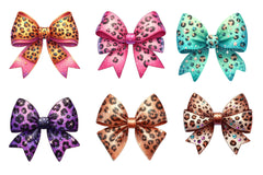 Leopard Glitter Bow Clipart Bundle 2 - CraftNest - Digital Crafting and Art