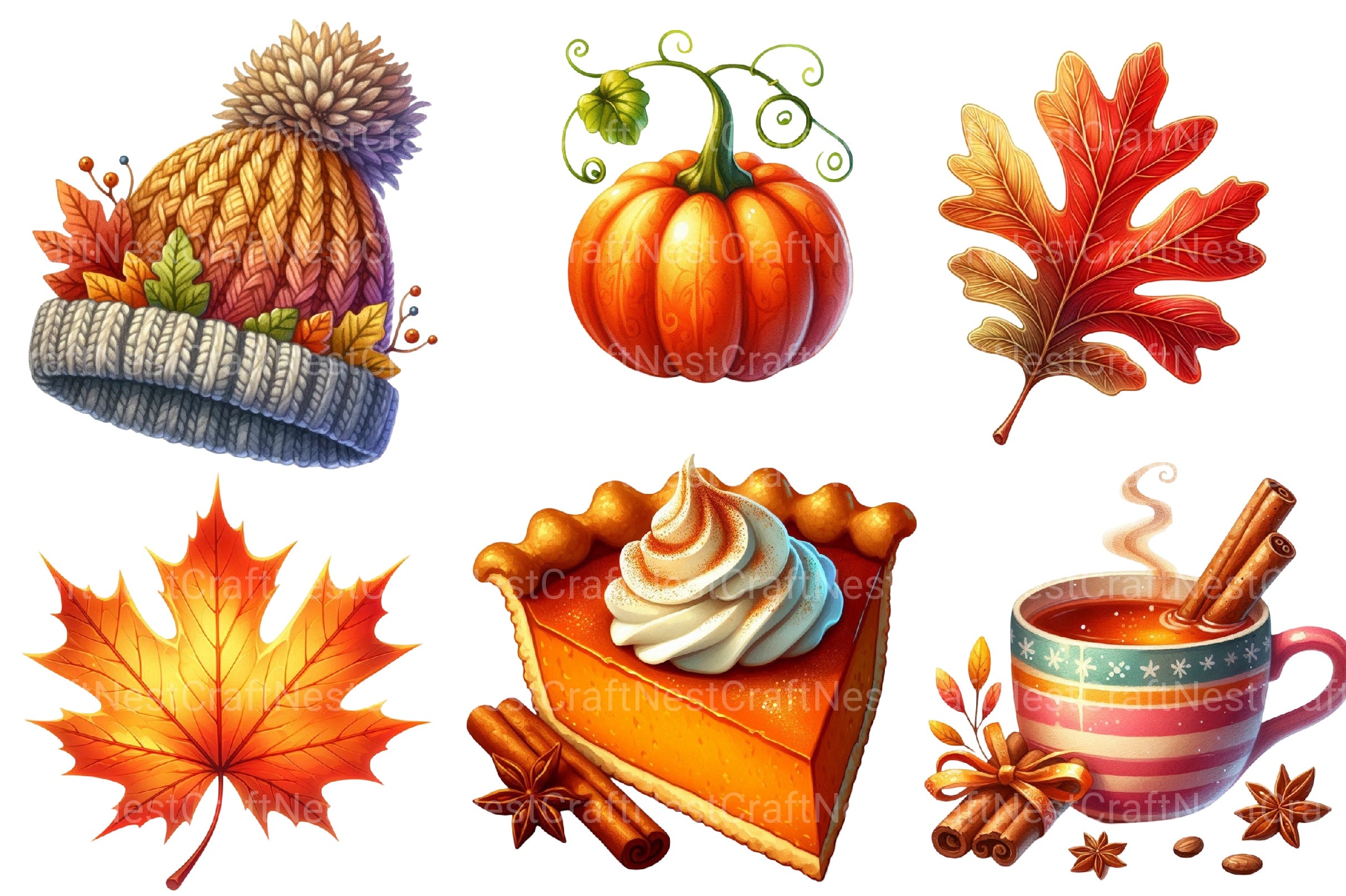 Autumn Clipart Bundle 4 - CraftNest - Digital Crafting and Art
