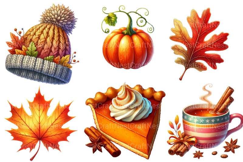 Autumn Clipart Bundle 4 - CraftNest - Digital Crafting and Art