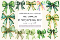 St Patrick's Day Bow Clipart Bundle 2 - CraftNest - Digital Crafting and Art