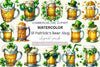 St Patrick's Beer Mug Clipart Bundle