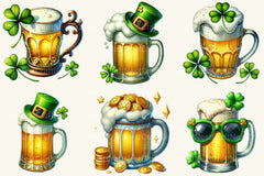 St Patrick's Beer Mug Clipart Bundle - CraftNest - Digital Crafting and Art