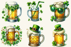 St Patrick's Beer Mug Clipart Bundle - CraftNest - Digital Crafting and Art