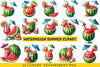 Watermelon Summer Clipart Bundle