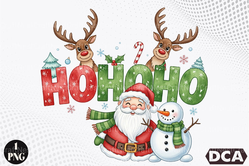 Funny Christmas Santa Reindeer Clipart Bundle 1 - CraftNest - Digital Crafting and Art