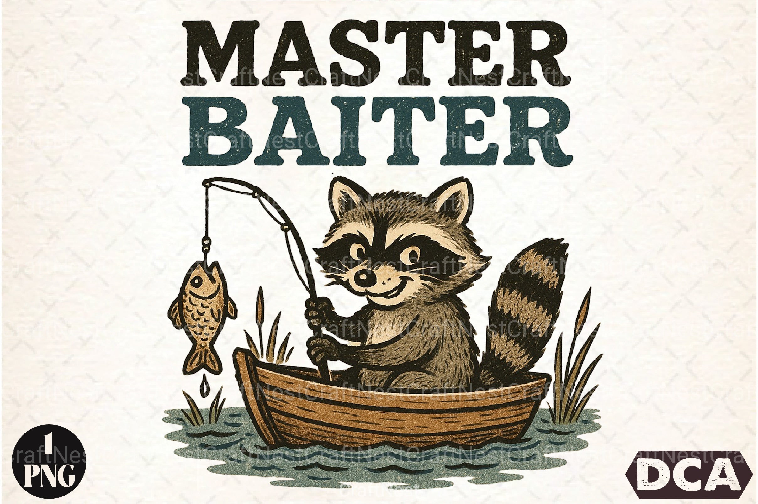 Master Baiter Funny Fishing Clipart Bundle - CraftNest - Digital Crafting and Art