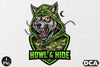 Camo Werewolf Halloween Clipart Bundle