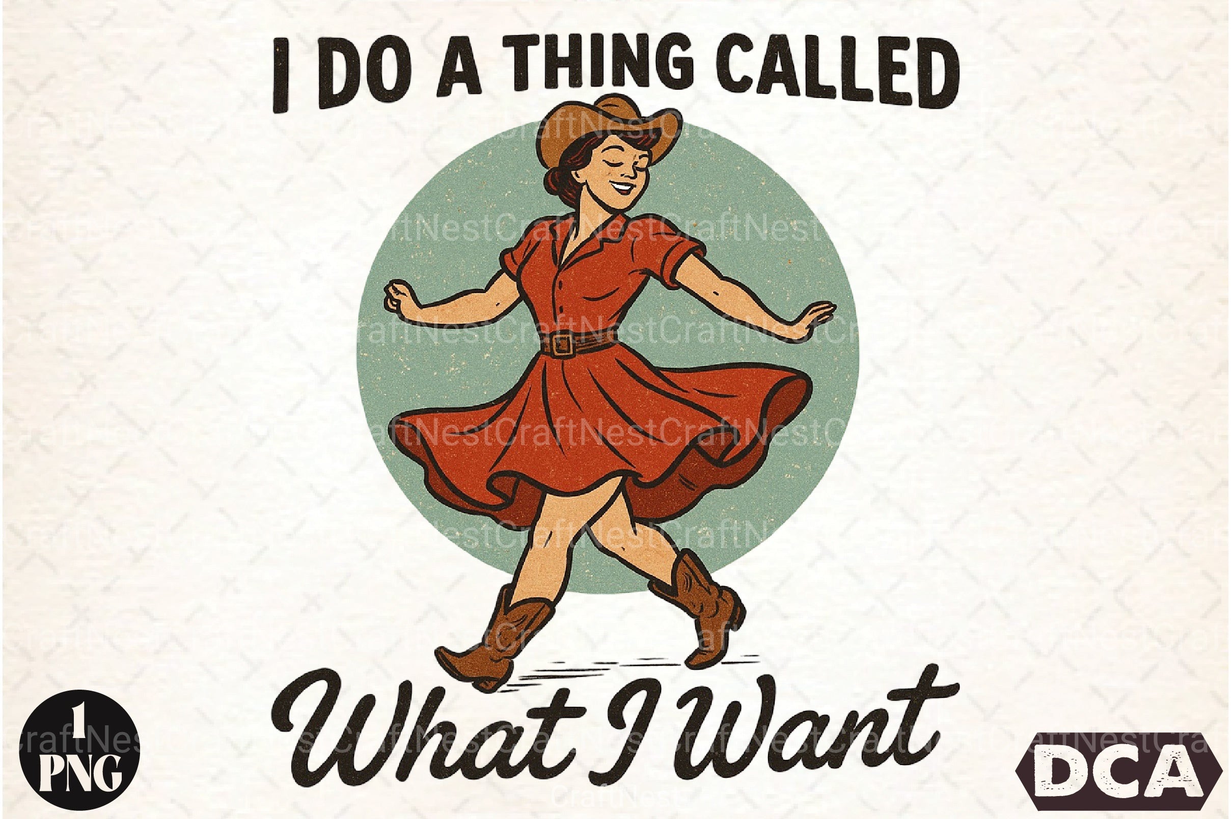 Western Girl Clipart Bundle: Do What You Want - CraftNest - Digital Crafting and Art