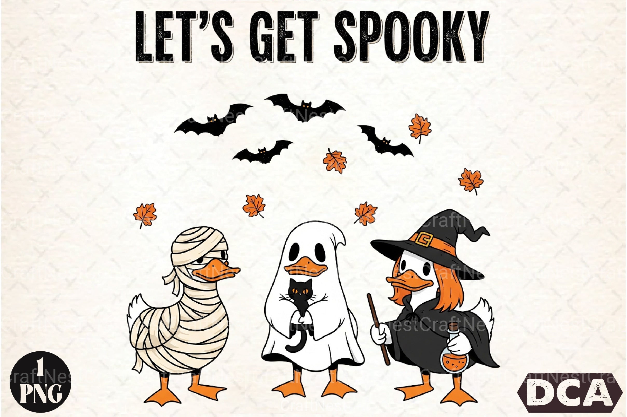 Spooky Halloween Goose Clipart Bundle 99 - CraftNest - Digital Crafting and Art