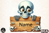 Funny Skeleton Peeking Clipart Bundle 67