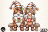 Chocolate Couple Gnomes Clipart Bundle