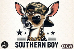 Southern Boy Deer Backward Cap Clipart Bundle - CraftNest - Digital Crafting and Art