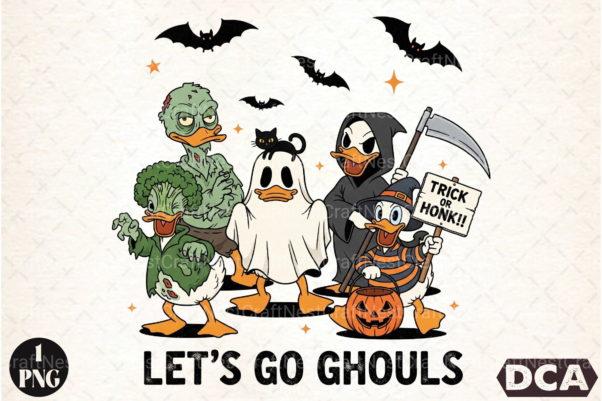 Let's Go Ghouls: Halloween Clipart Bundle - CraftNest - Digital Crafting and Art