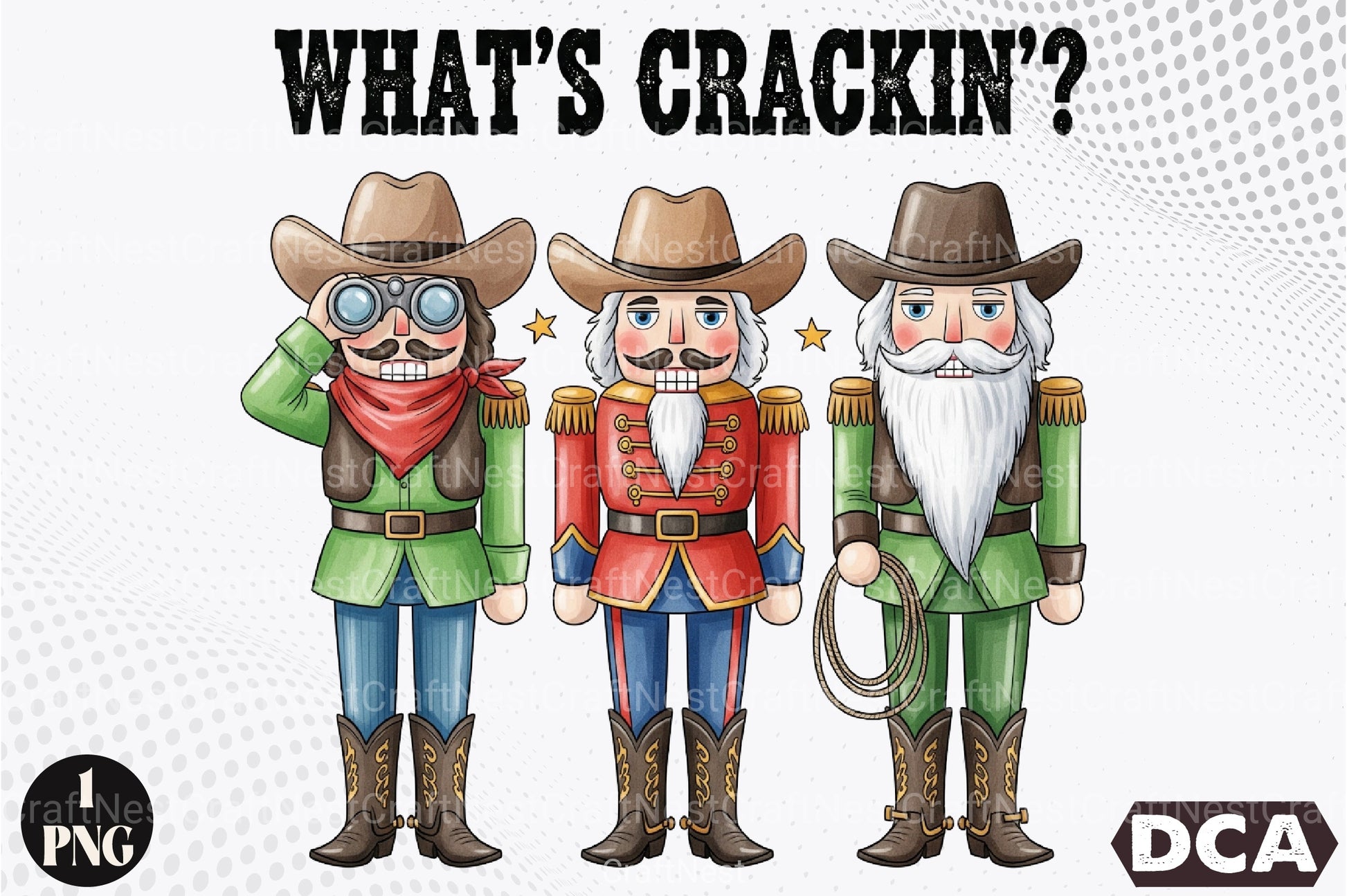 Crackin' Cowboy Christmas Clipart Bundle - CraftNest - Digital Crafting and Art