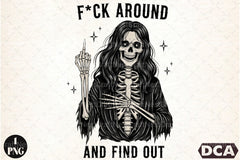 Funny Halloween Sassy Skeleton Clipart Bundle - CraftNest - Digital Crafting and Art