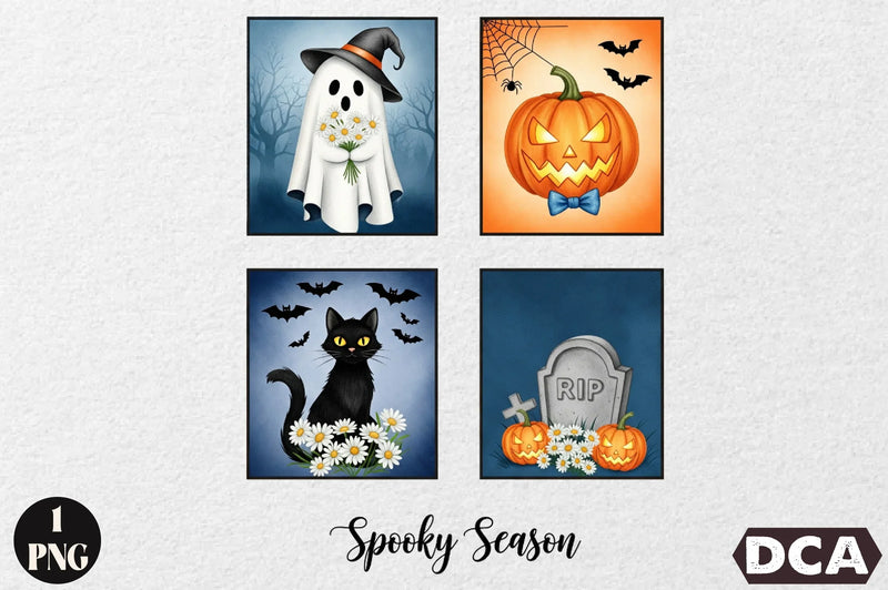 Halloween Spooky Season Clipart Bundle - CraftNest - Digital Crafting and Art