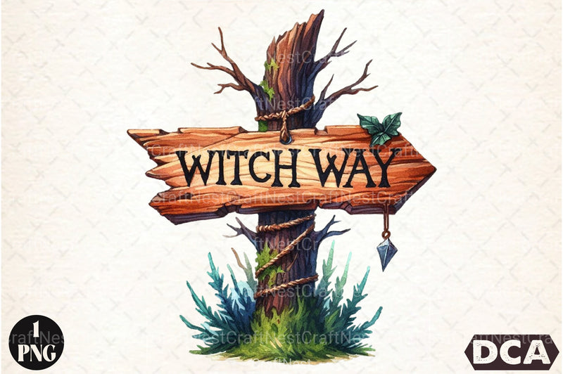 Witch Way Clipart Bundle - CraftNest - Digital Crafting and Art