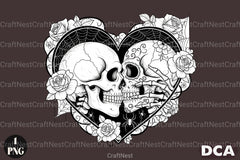 Love Skull Halloween Clipart Bundle - CraftNest - Digital Crafting and Art