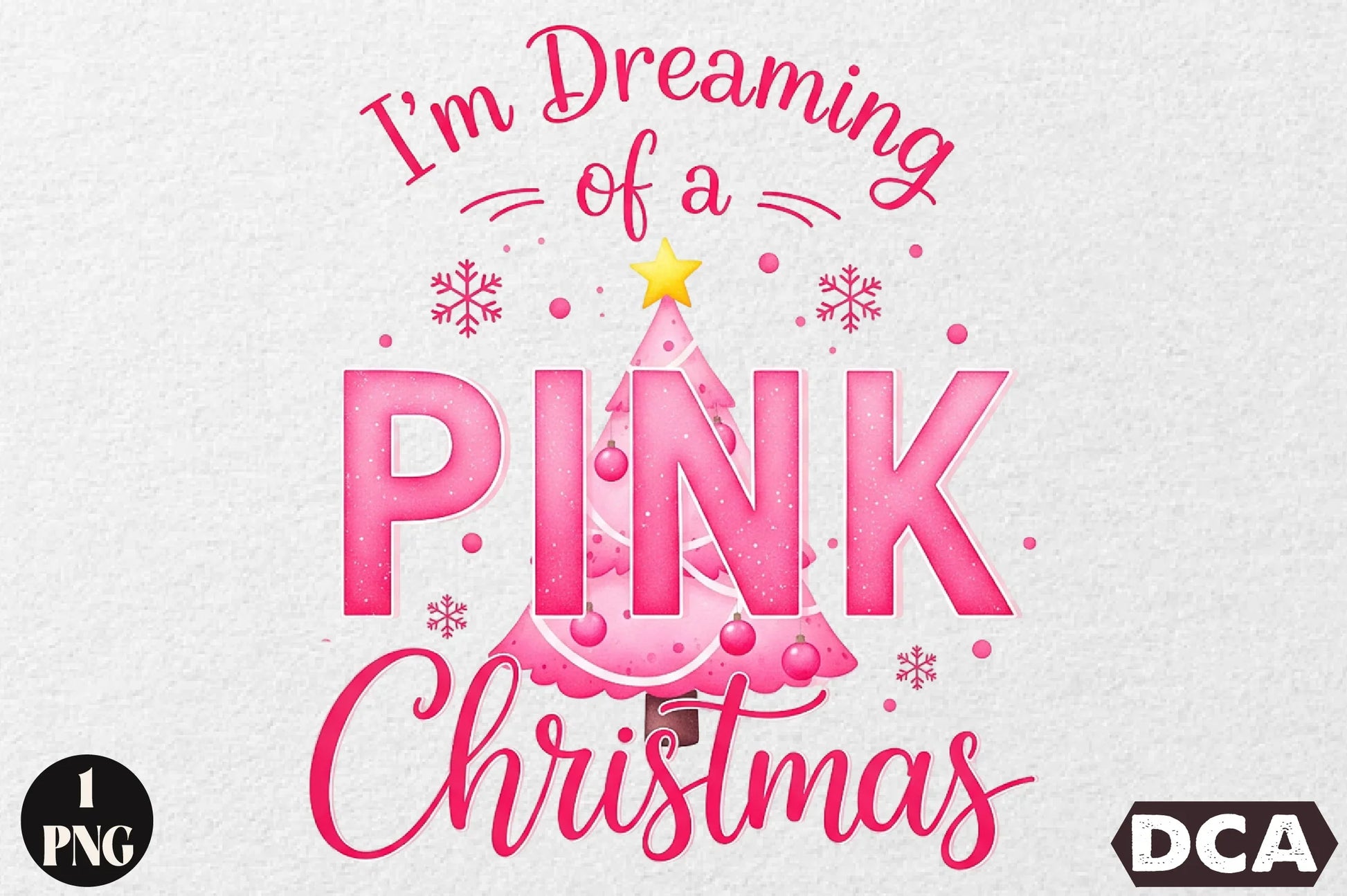 Dreaming of a Pink Christmas Clipart Bundle - CraftNest - Digital Crafting and Art