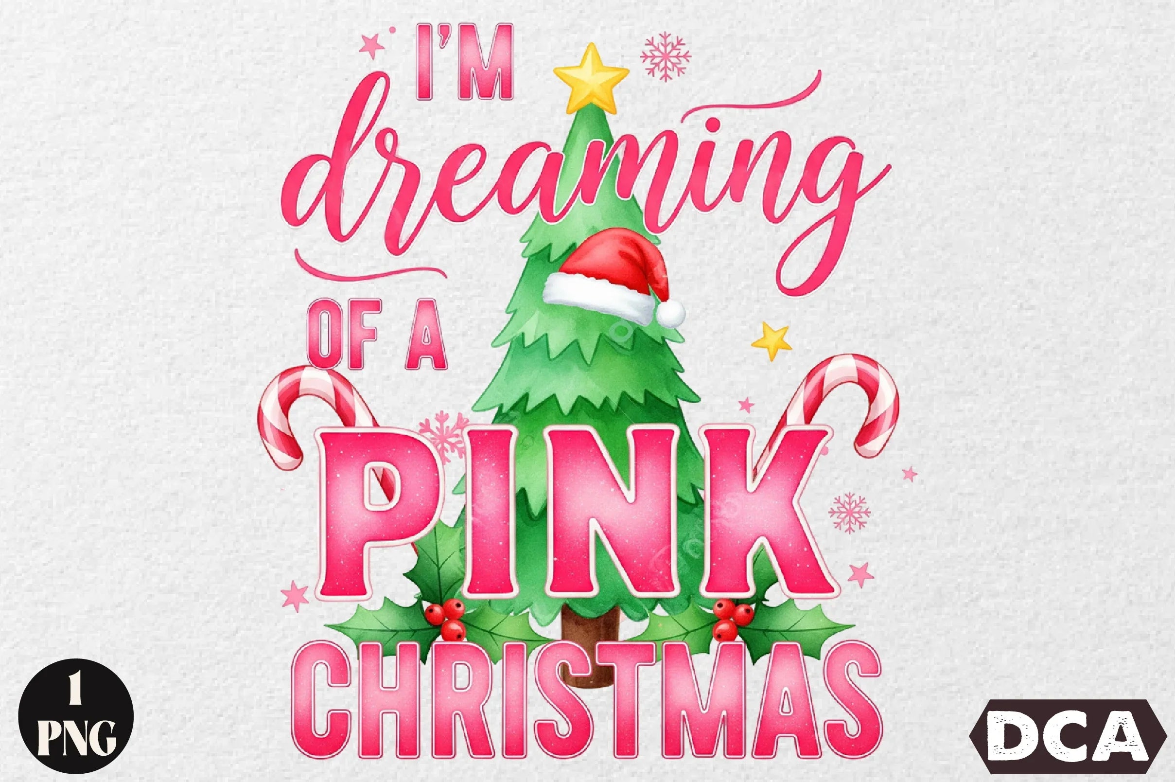 Dreaming of a Pink Christmas Clipart Bundle - CraftNest - Digital Crafting and Art