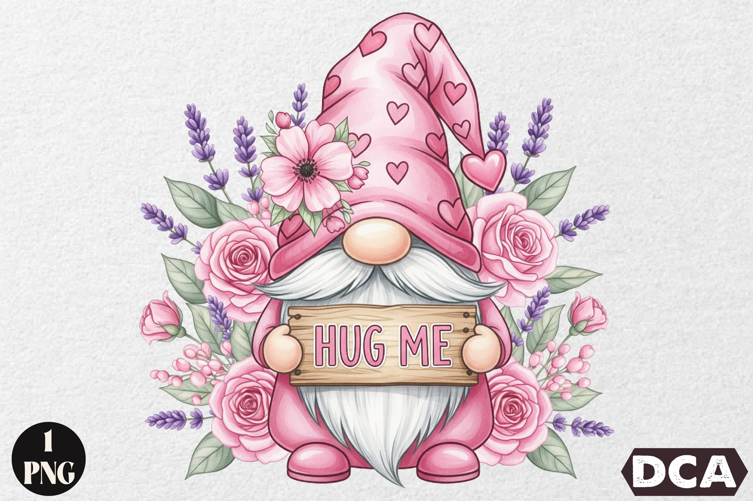 Hug Me Gnome Clipart Bundle
