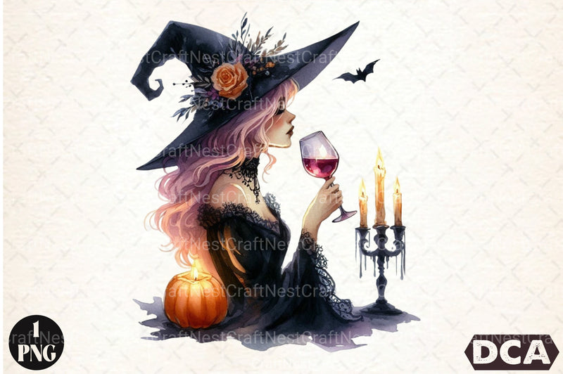 Halloween Wine Tasting Clipart Bundle - CraftNest - Digital Crafting and Art