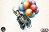 Funny Skeleton Peeking Clipart Bundle 7777