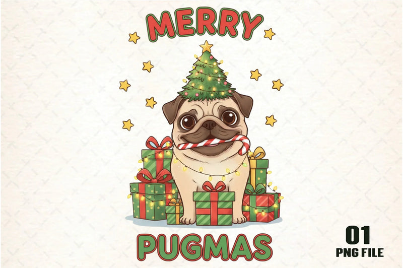 Merry Christmas Dog Clipart Bundle - CraftNest - Digital Crafting and Art