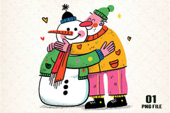 Retro Funny Christmas Santa Clipart Bundle - CraftNest - Digital Crafting and Art