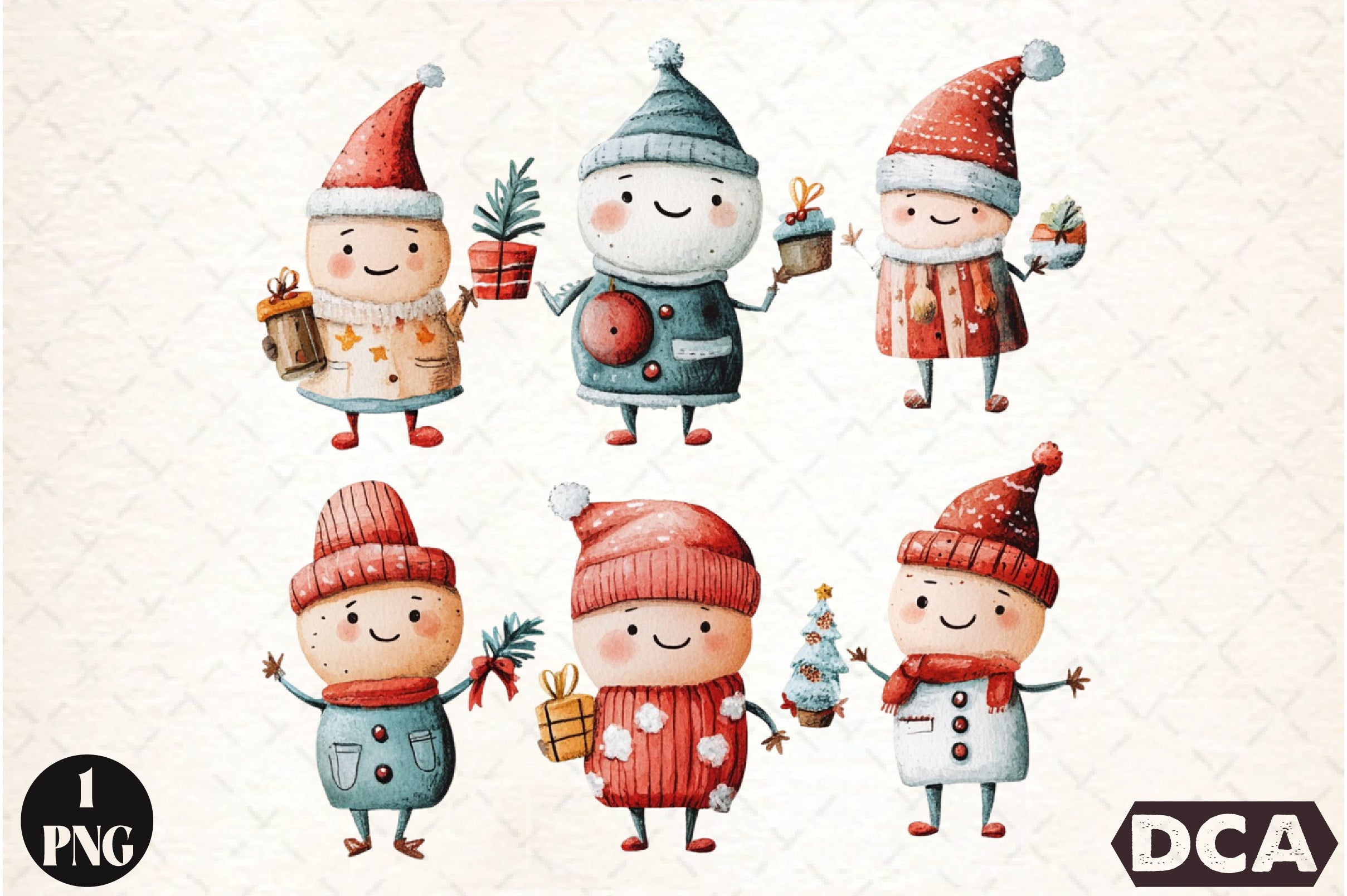 Holiday Animal Clipart Bundle