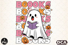 Boo Ghost Reading Book Clipart Bundle - CraftNest - Digital Crafting and Art