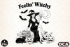Vintage Halloween Witch Clipart Bundle