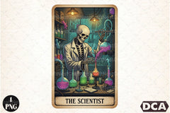 The Scientist Halloween Tarot Card Clipart Bundle - CraftNest - Digital Crafting and Art