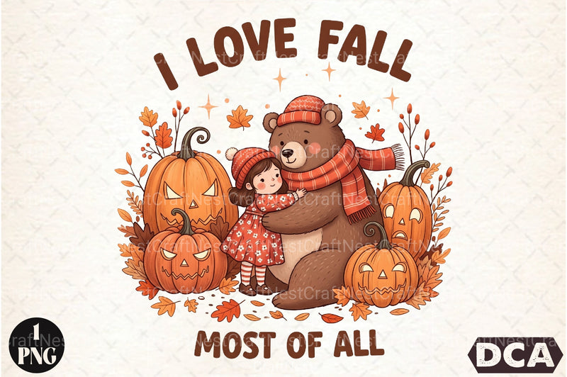 I Love Fall Most of All Clipart Bundle 99 - CraftNest - Digital Crafting and Art