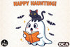 Cute Halloween Ghost Reading Book Clipart Bundle