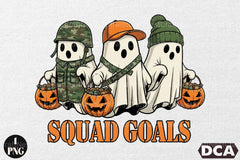 Camo Ghosts Halloween Clipart Bundle - CraftNest - Digital Crafting and Art