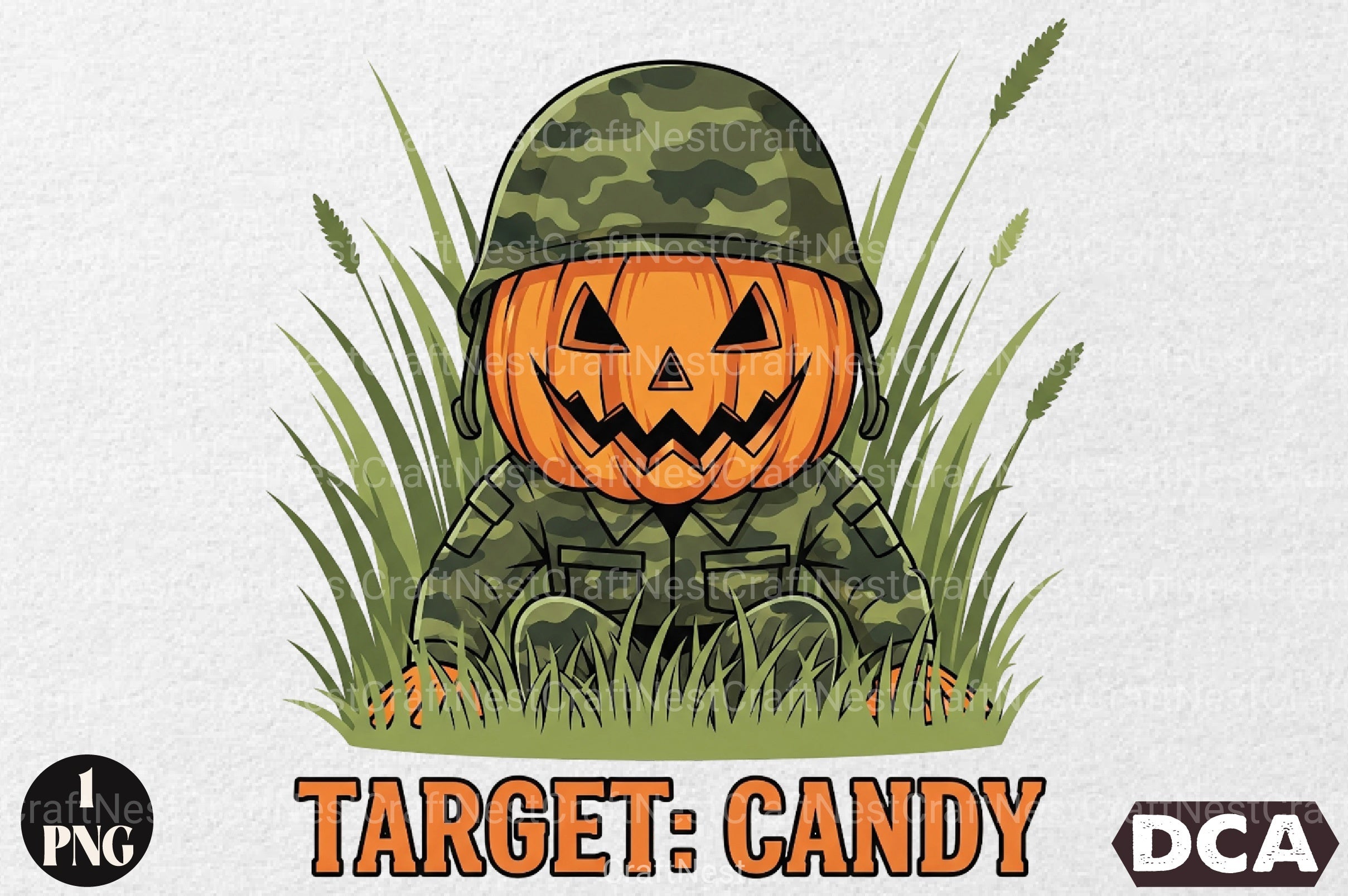 Camo Pumpkin Halloween Clipart Bundle - CraftNest - Digital Crafting and Art