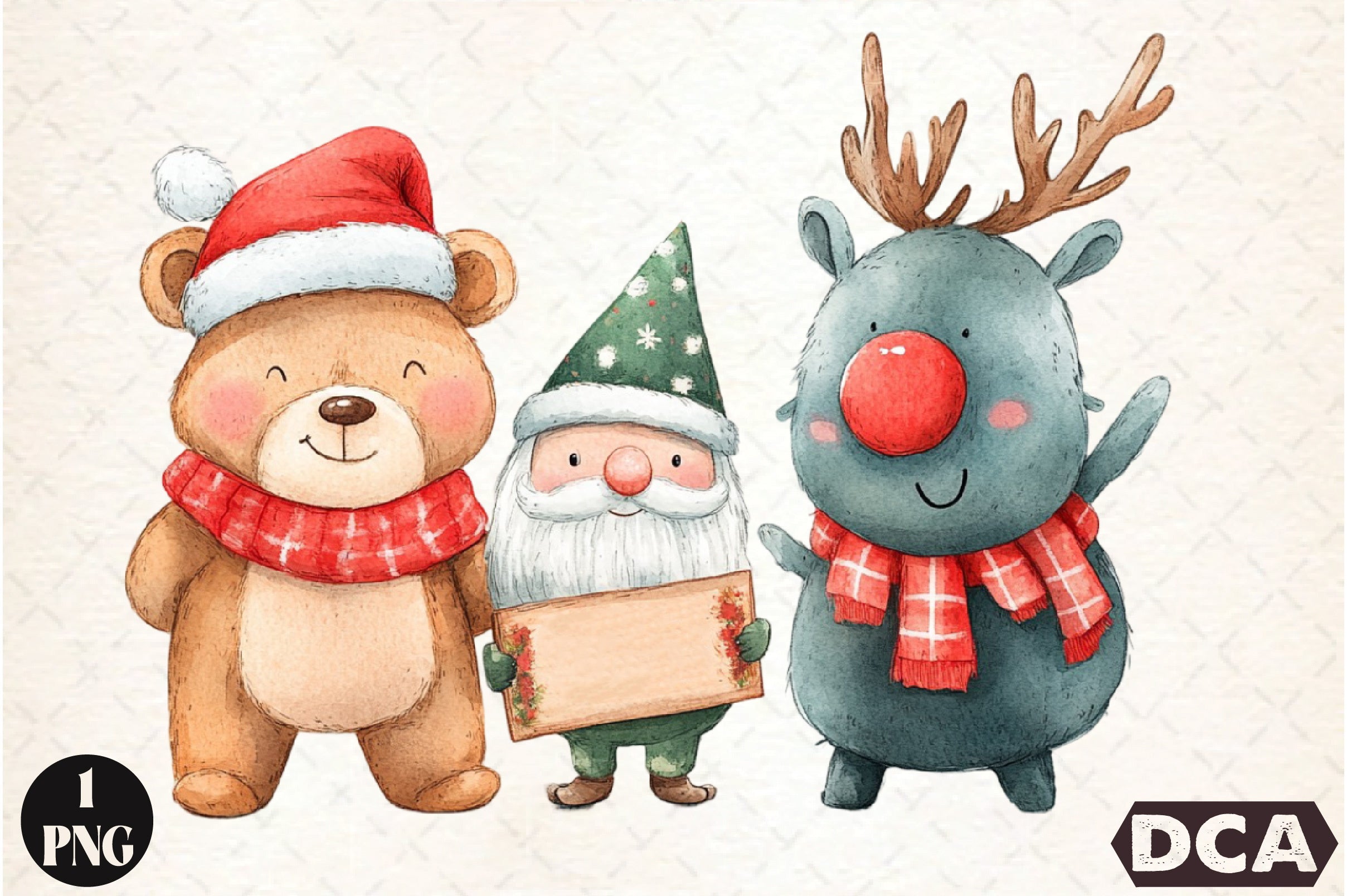 Happy Characters Clipart Bundle